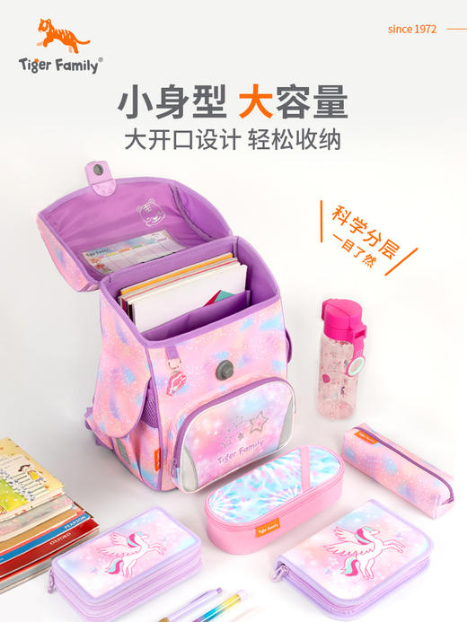 24新款Tiger Family小学生护脊书包1-3年级学生书包护脊减负小学者小贵族学院风 商品图3