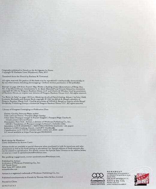 【中商原版】吃法餐吧！英文原版 Let’s Eat France! Francois-Regis Gaudry Artisan Publishers 烹饪 西餐 商品图8