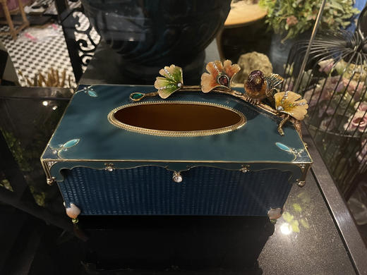 银杏小鸟纸巾盒 商品图2