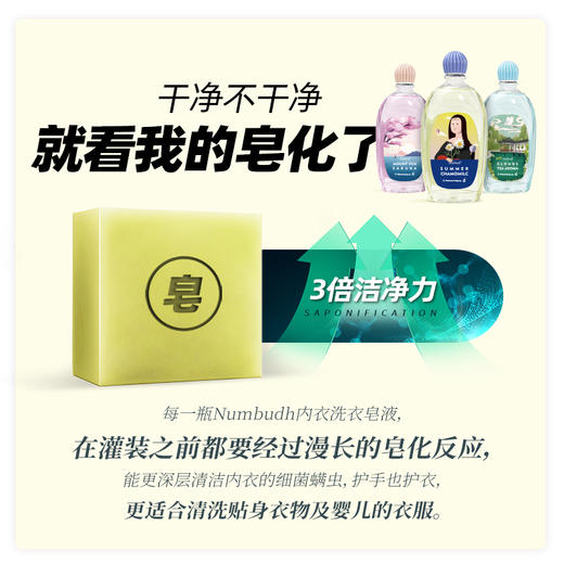 英国南堡（Numbudh）非离子椰油精华内衣洗衣液505ml*2瓶 商品图4