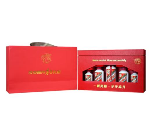 贵州茅台酒 步步高升礼盒50ml*2+100ml*2+200ml*1 套装 53度酱香型白酒 商品图4