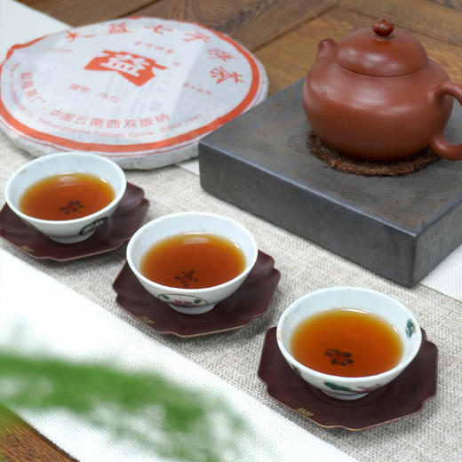2006年611批红大益7572熟茶干仓真品 老大益经典熟茶唛号 醇厚饱满甜润有回甘 非常好喝的老大益经典熟茶 高性价比 商品图12