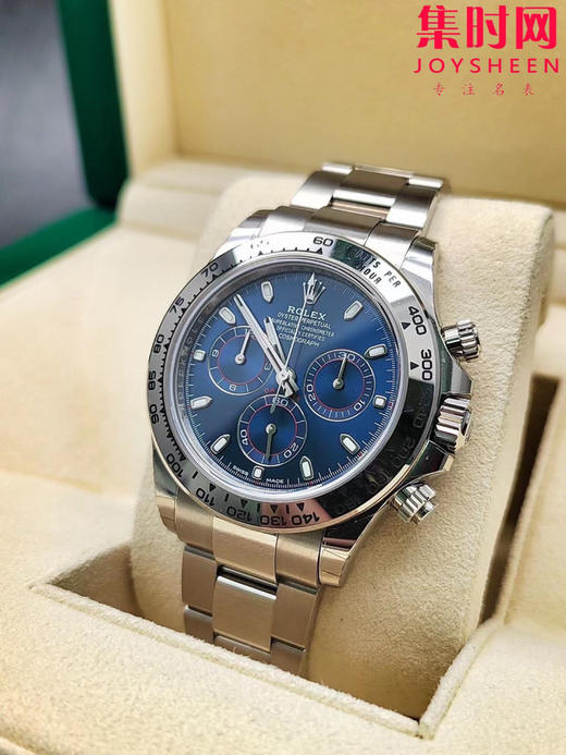劳力士 宇宙计型迪通拿系列 蓝盘男士腕表
表盘尺寸：40mm×12.4mm实测！
机芯：搭载改Cal.4130全自动机械机芯 商品图0