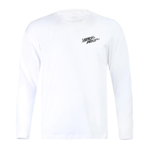 自由基地秋冬机车图案长袖印花T恤衫弹力棉打底衣男装个性潮流款 NMT-1887 商品图4