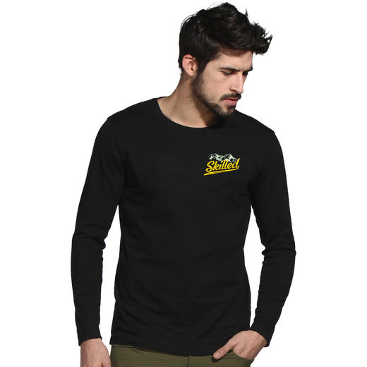 自由基地男装定制越野攀爬车jimny图案印花设计长袖休闲T恤衫全棉 NMT-1886 商品图0