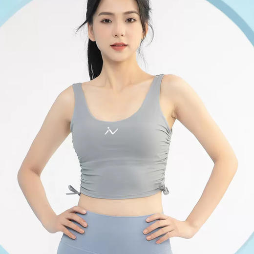 李欣普拉提超轻盈力挺抽绳瑜伽运动背心LX2906A 商品图2