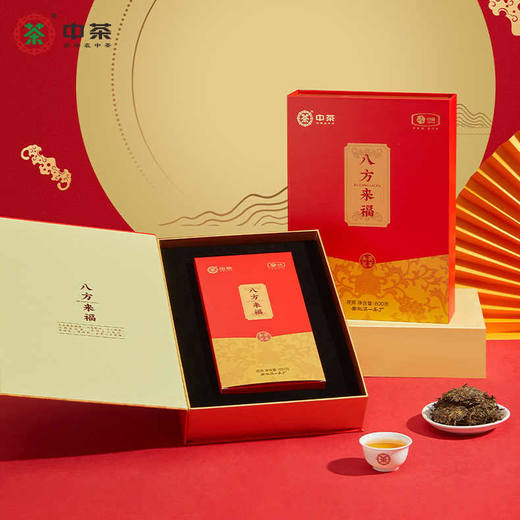 黑茶丨中茶 八方来福金花茯茶 800g 礼盒装 商品图2