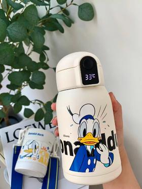 【8周年拼团购】艾优格沵 米奇智能儿童保温杯（唐老鸭贝壳白）