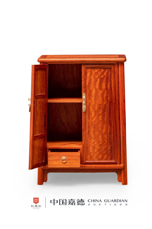 红桥红  家具严选  缅甸花梨（大果紫檀）【53 缅花全独板 小号 圆角柜】 商品图2
