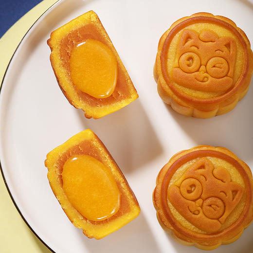 三只松鼠奶黄流心月饼礼盒400g 商品图3