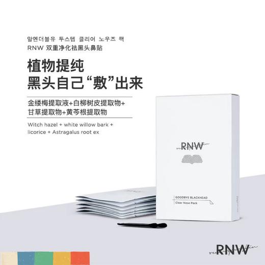 【黑头自己“敷”出来】RNW鼻贴，去黑头粉刺闭口清洁收缩毛孔，男女通用 商品图1