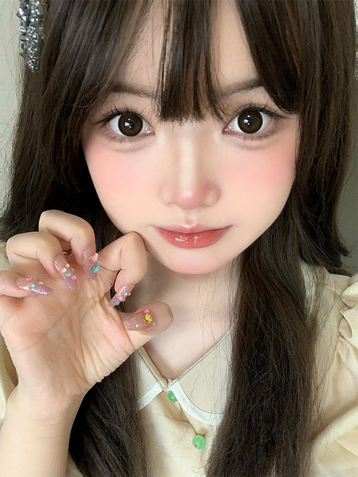 Arouge旗下 | 软熊泥泥&脏脏黑桃  | 14.5mm白狮参考着色中大直径   韩产半年抛 商品图2