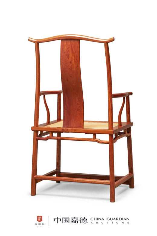 红桥红  家具严选  缅甸花梨（大果紫檀）【藤面 经典 四出头八角官帽椅】 商品图3