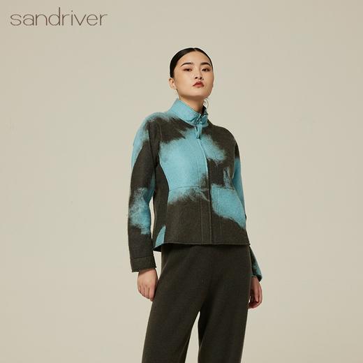 羊绒手工毛毡女士夹克 SJF94W325W 商品图2