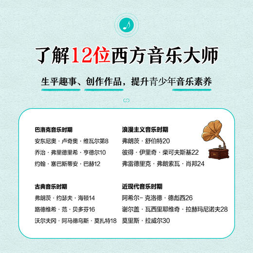 我的*套音乐启蒙书 西方音乐家篇 儿童音乐启蒙故事音乐家绘本古典音乐赏析贝多芬莫扎特音乐家趣事有趣的音乐史 商品图2