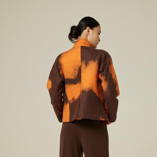 羊绒手工毛毡女士夹克 SJF94W325W 商品图1