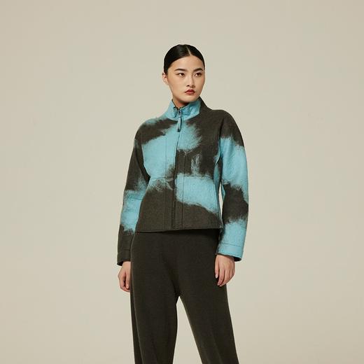 羊绒手工毛毡女士夹克 SJF94W325W 商品图3