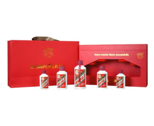 贵州茅台酒 步步高升礼盒50ml*2+100ml*2+200ml*1 套装 53度酱香型白酒 商品图3
