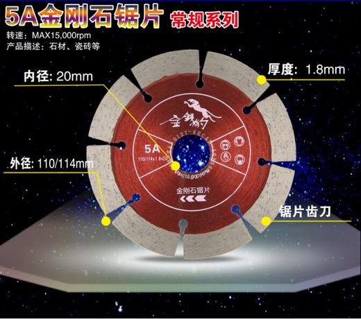 金钱豹金刚石锯片 商品图3