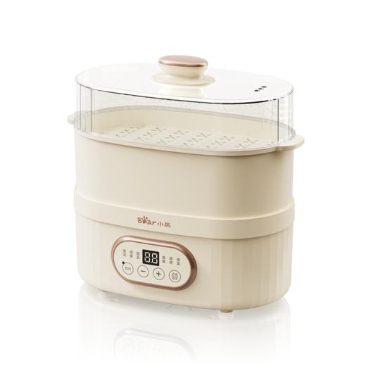 【小程序】小熊电炖锅陶瓷电炖盅隔水炖煲汤锅bb煲煲粥锅燕窝炖盅 DDZ-C10V1 米黄色 带蒸笼 商品图13