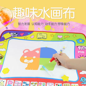 【博乐里】66399-15 幼儿清水涂鸦垫 彩色水画布 水写毯套装