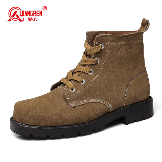 3515强人男鞋反绒皮大头鞋男高帮耐磨劳保鞋圆头户外工作鞋干活鞋 商品图8