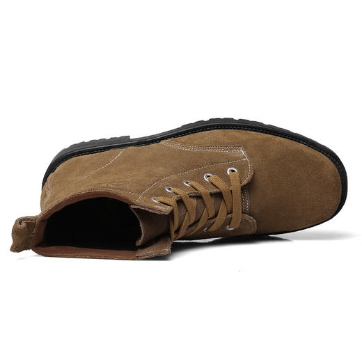 3515强人男鞋反绒皮大头鞋男高帮耐磨劳保鞋圆头户外工作鞋干活鞋 商品图12