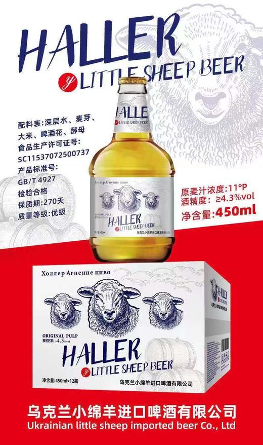 小绵羊啤酒一箱（拼团） 商品图0