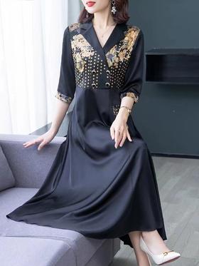 诺林兰蚕丝长裙86019（4）