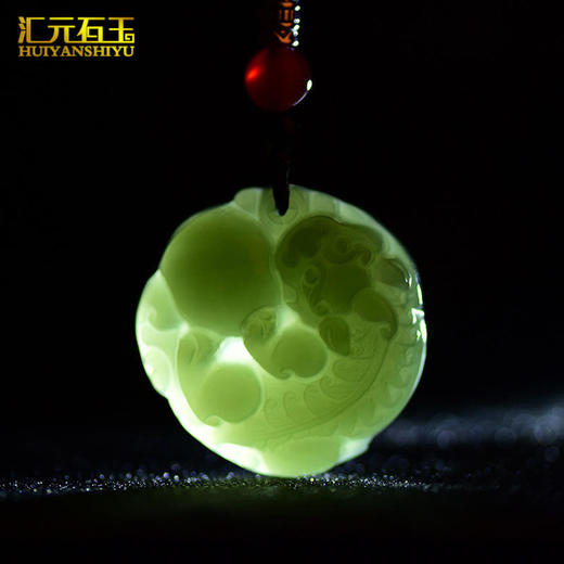 HYSY-H-1545新款和田玉貔貅平安扣吊坠 商品图2