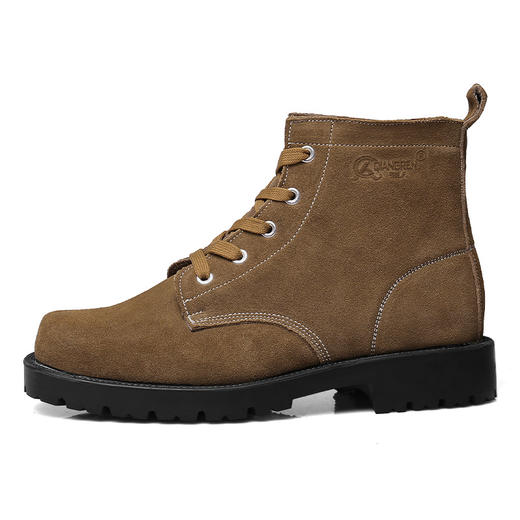 3515强人男鞋反绒皮大头鞋男高帮耐磨劳保鞋圆头户外工作鞋干活鞋 商品图10