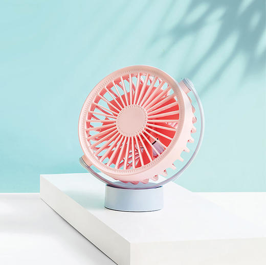 名创优品 USB便携迷你旅行者风扇(粉红色/珊瑚色随机) MS-2613D 商品图2