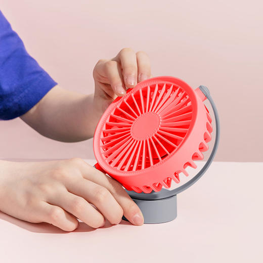 名创优品 USB便携迷你旅行者风扇(粉红色/珊瑚色随机) MS-2613D 商品图1