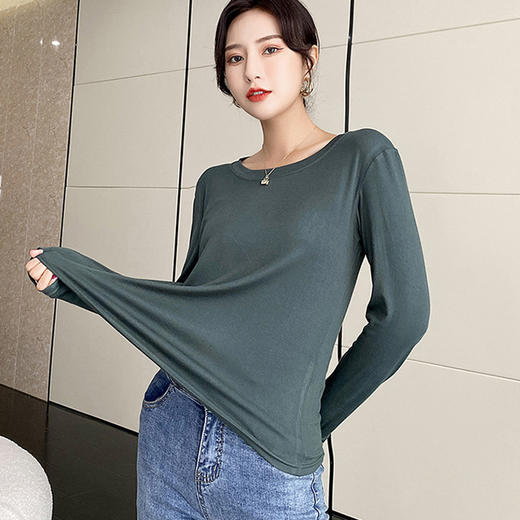 【任选59元2件，单拍不发货】（自行设置满减） 圆领半高领玻尿酸美肤衣面膜打底衫 商品图3