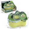 【博乐里】6593 6594 大号手提霸王龙收纳盒套装 拉线滑行恐龙头 仿真动物模型 商品缩略图0