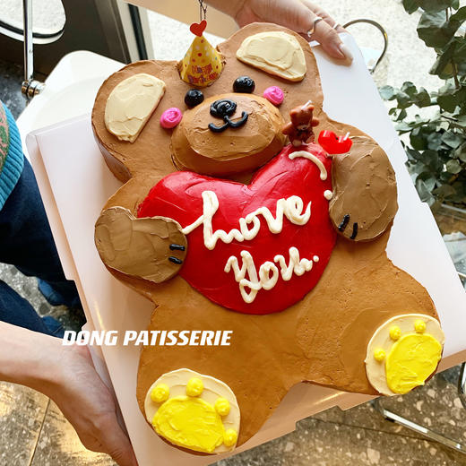 INS复古 呆呆大棕熊·奶油霜蛋糕 商品图0