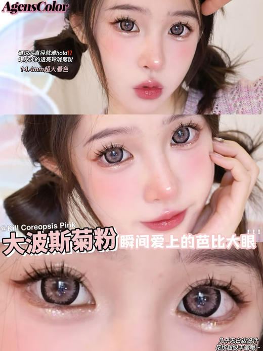 Agenscolor AG波斯菊粉 年抛直径14.5mm着色14.4mm 商品图10