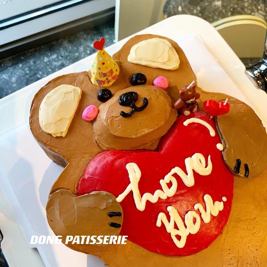 INS复古 呆呆大棕熊·奶油霜蛋糕 商品图1