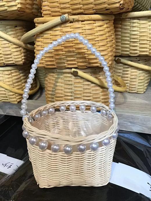 小号珍珠手提白篮 商品图1