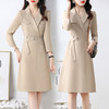 2022秋装气质风衣裙淑女减龄经典款显瘦长袖时尚连衣裙HR-ZRX6013 商品缩略图6