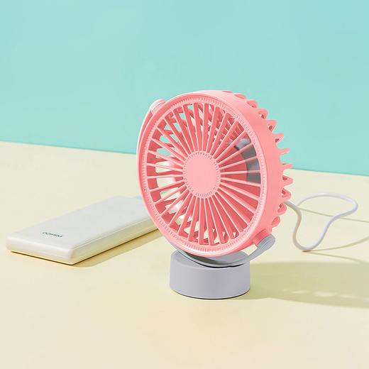 名创优品 USB便携迷你旅行者风扇(粉红色/珊瑚色随机) MS-2613D 商品图3