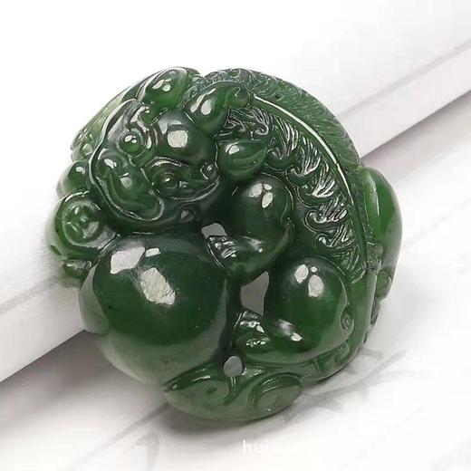 HYSY-H-1545新款和田玉貔貅平安扣吊坠 商品图4