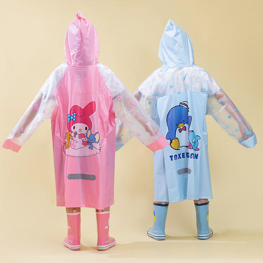 【母婴用品】儿童雨衣雨具卡通帽檐男女童学生雨批全身长款带书包位 商品图2