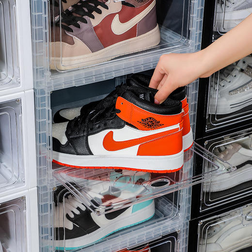 【日用百货】PP塑料透明亚克力鞋盒侧开强磁吸鞋收纳盒大量抽屉式家居用品 商品图3