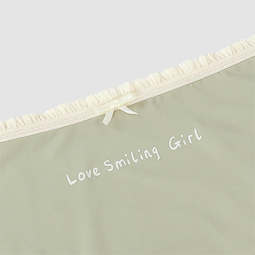 黛唯梵 日系字母印花可爱内裤女包臀不夹pp舒适透气中腰三角裤 商品图2