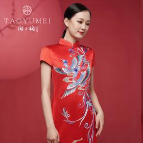 3楼 陶玉梅新娘款凤求凰旗袍