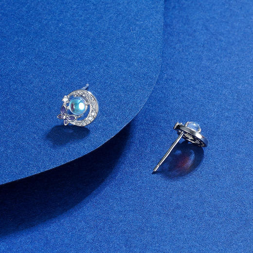 【童话星球】子佩集S925银月光石耳钉【ZJHY-E000377B】2206 商品图3