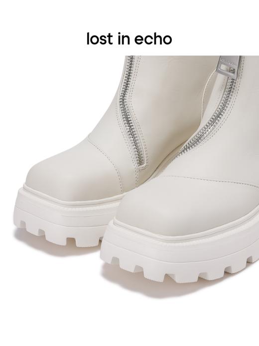lost in echo 西装靴系列方头斜拉链厚底西装靴拉链靴短靴 商品图3