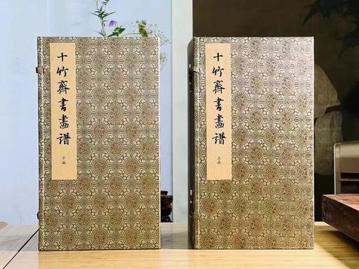重磅推荐：《十竹斋书画谱》，明胡正言 辑印，2函16册，16开（29*16*34cm），经折装，西冷印社2018年8月一版一印，仅印250套。定价5800，售价1998元。
  商品图0