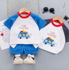 【儿童套装】-韩版短袖t恤短裤男童女童宝宝运动童装两件套 商品缩略图0